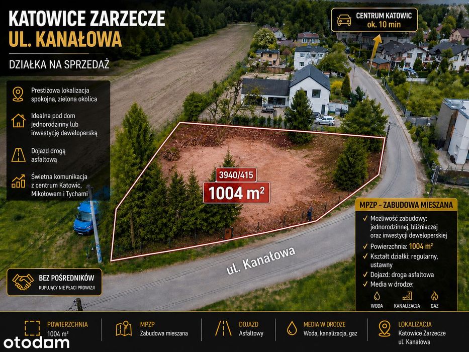 Unikatowa działka budowlana Katowice Zarzecze. PROMOCJA - Widok 2