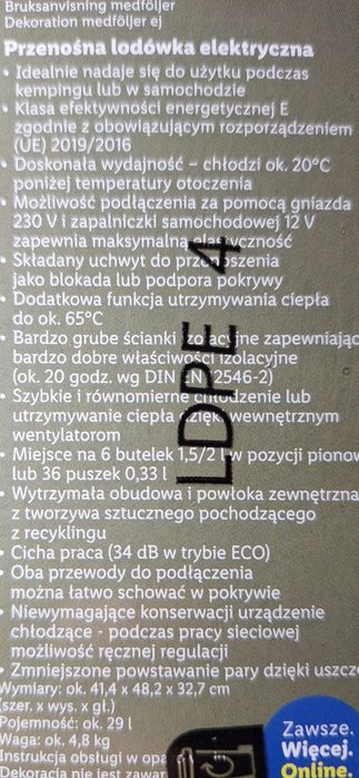 Lodówka Turystyczna 12V  230V   Nowa