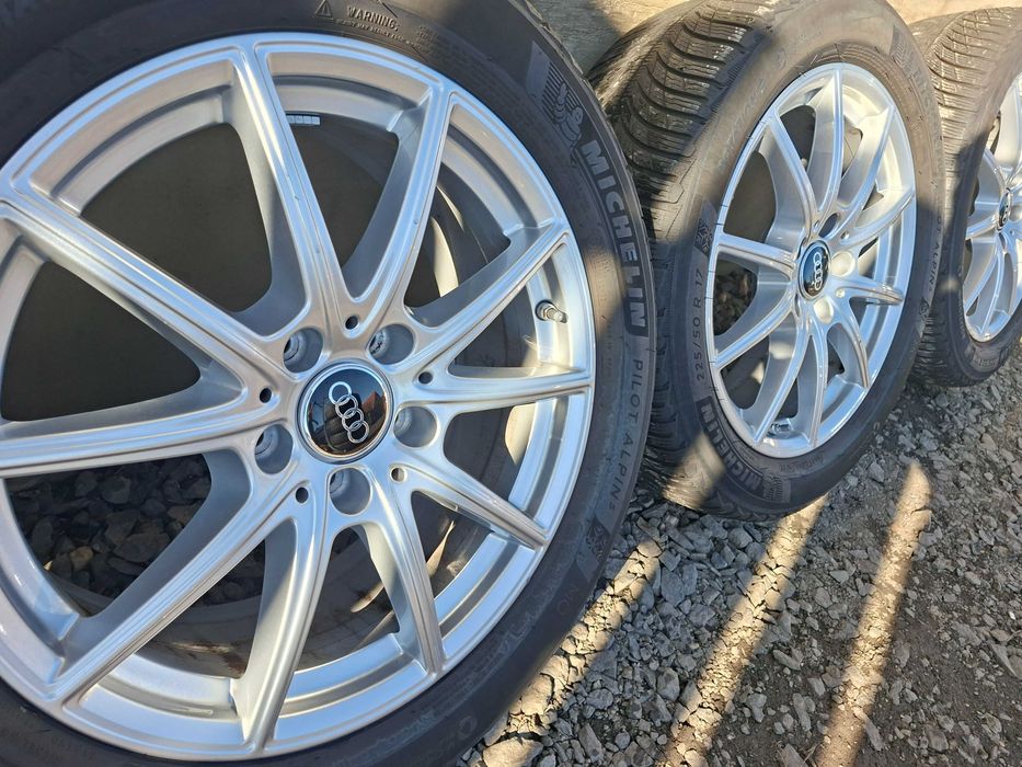 [K15] KOŁA ZIMOWE,ALUFELGI 17'' 5x112 AUDI A4 B7,B8,B9,A6 C6+225/50