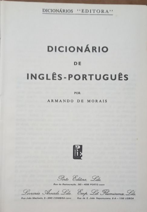 Dicionário Inglês - Português