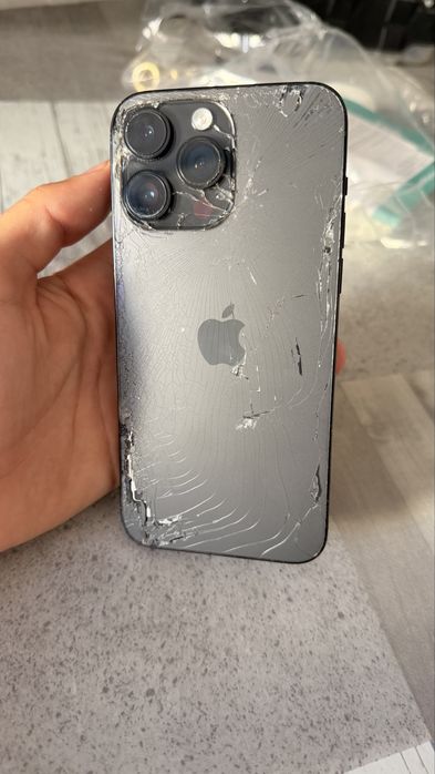 iPhone 14 Pro Max 128GB Preto – Funciona 100% | Bateria 87% | Vidro Traseiro Partido