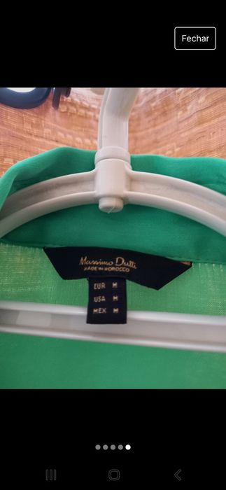 Camisa cetinada verde