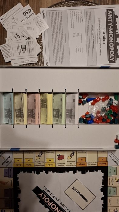 Zestaw : 2 gry : Monopoly i Anty-Monoply