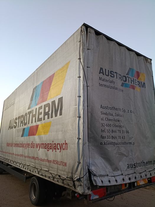 Firanka plandeka magazyn 7,50m garaż kontener transport