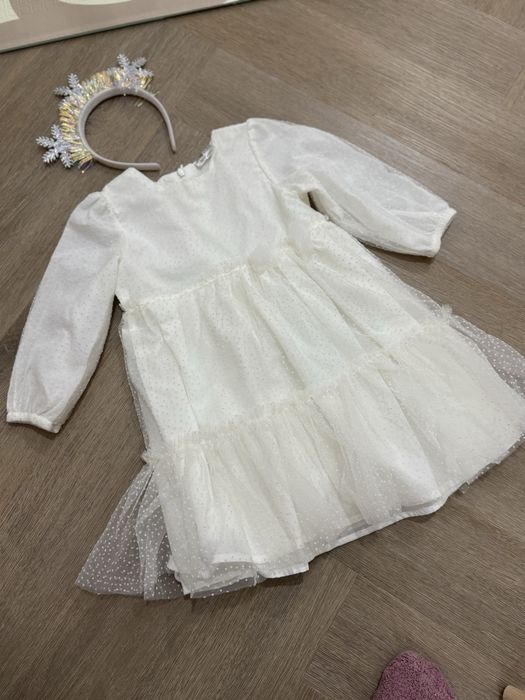 Сукня біла святкова, сукня сніжинки