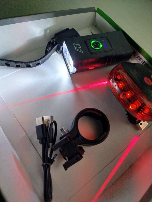 Nowe oświetlenie rowerowe laser speed
