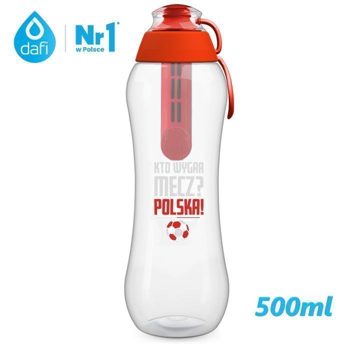 Zestaw 3x Butelka Filtrująca Dafi 500ml filtr nakrętka dla kibica