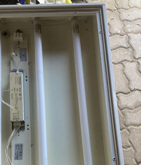 Lampa LUG CLASSIC T8 600x600 p/t PLX ze swietlówkami IP65 szczelna