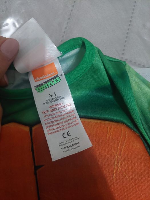 Fato carnaval tartaruga ninja