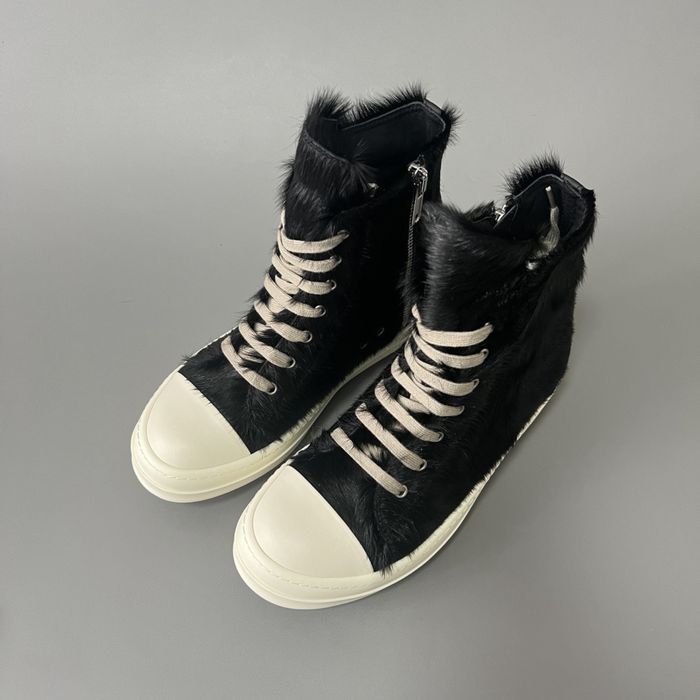 Нові Кеди Rick Owens Ramones Pony Hair/size 37-44/Преміум якість!