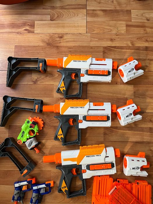 6 Nerfs e 5 carregadores