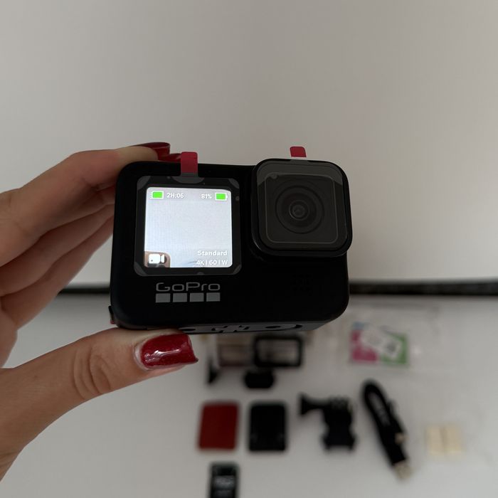 НОВА! GoPro Hero 9 Black екшн камера високого класу з 4K та 5K відео стабілізацією зображення для хоббі подорожей Time Lapse
