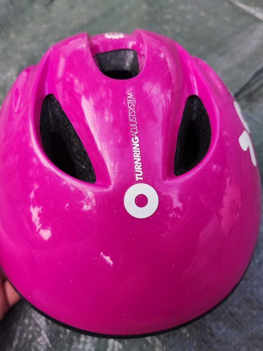Capacete B'Twin Kid Rosa Ajustável - Segurança e Conforto