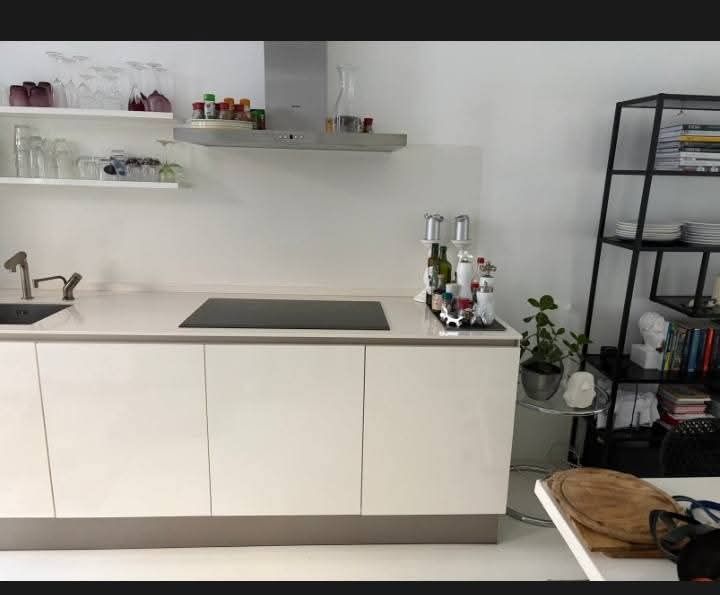 Meble kuchenne+AGD wysoki biały połysk