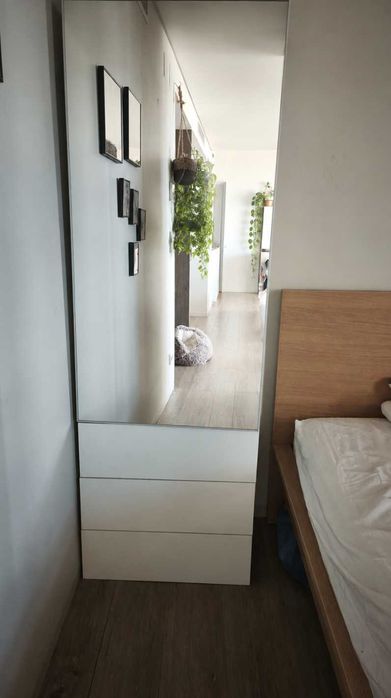 Roupeiro com espelho 3 gavetas PLATSA Ikea