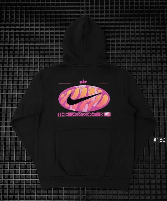 BIG Logo - Черное Худи Nike Jordan Air Max - Толстовка Кофта Новая Найк Джордан - XS/XXL