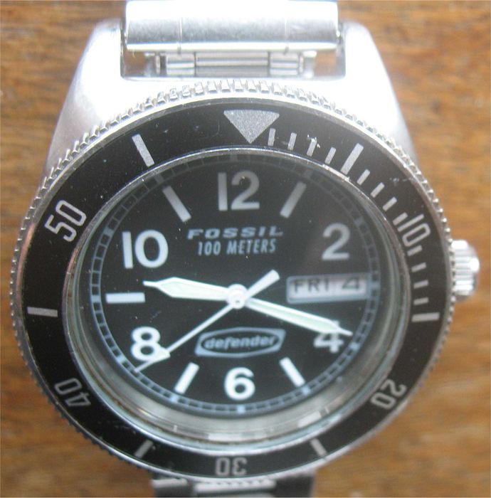 Relógio Vintage estilo Diver - Fossil - Defender - DE-1544