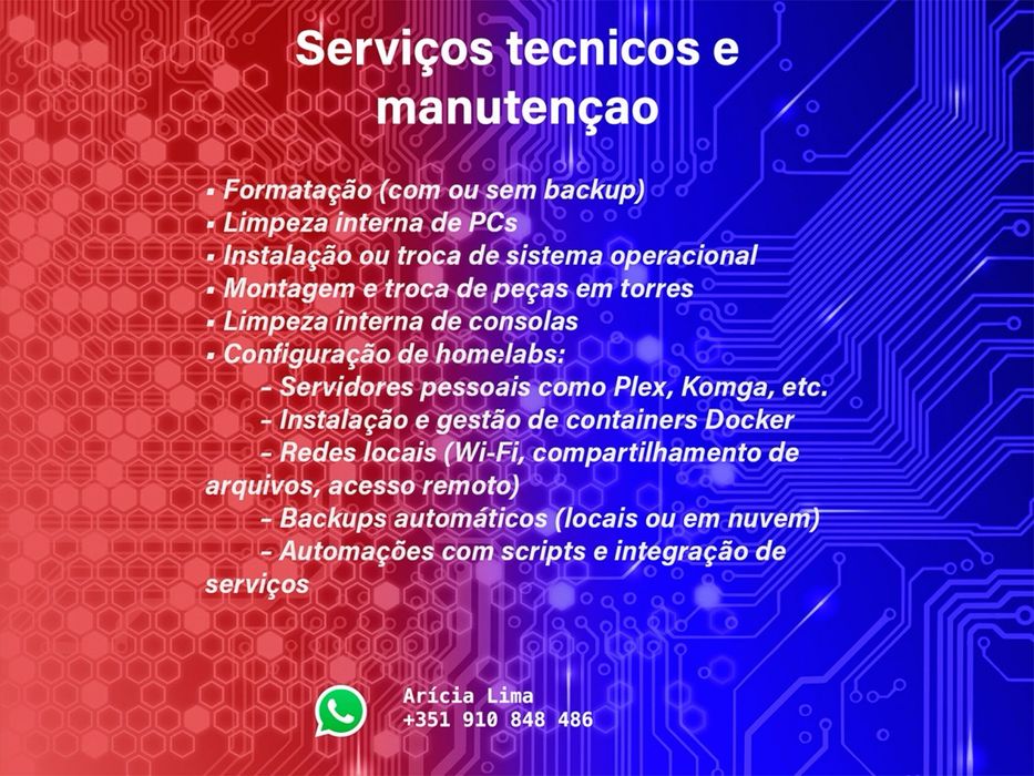 Serviços Técnicos e de Manutenção