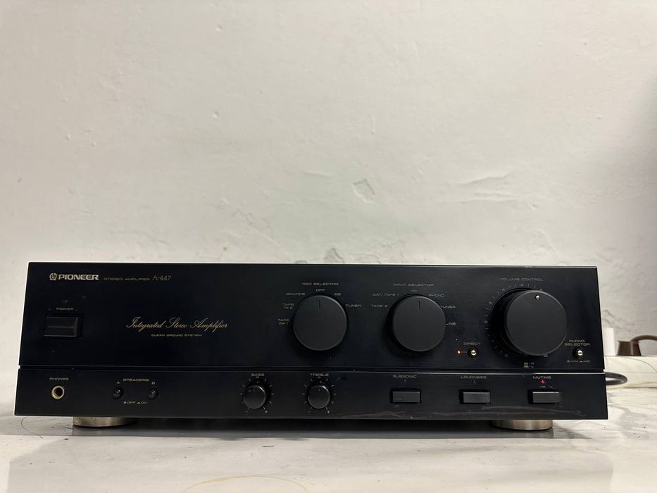 Wzmacniacz stereo Pioneer A-447 +1. | 2×60 W | MM/MC | Direct | Made in Japan