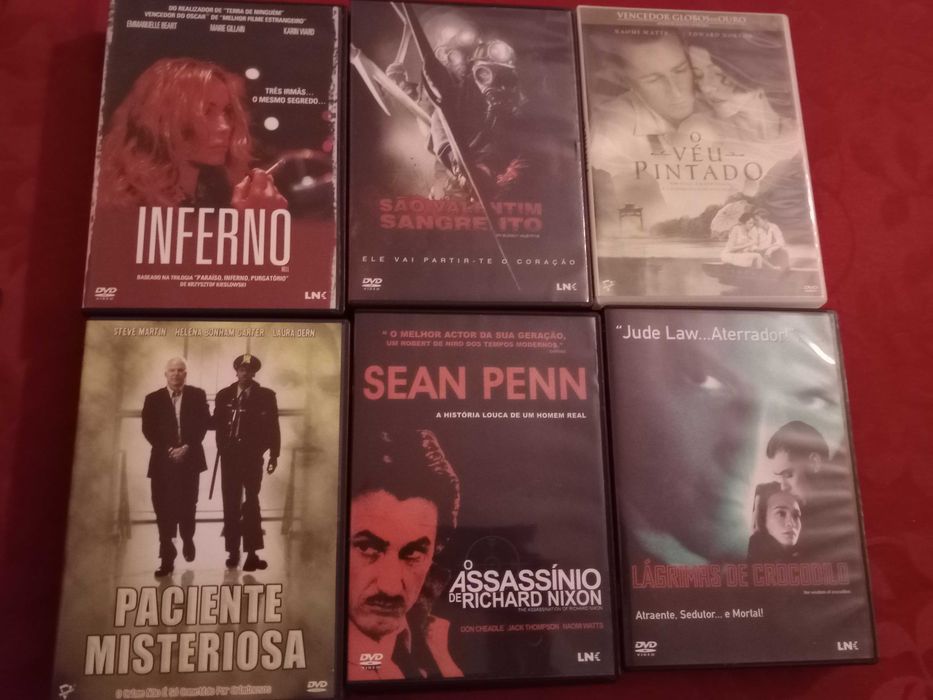 Vendo 36 DVDs de filmes variados