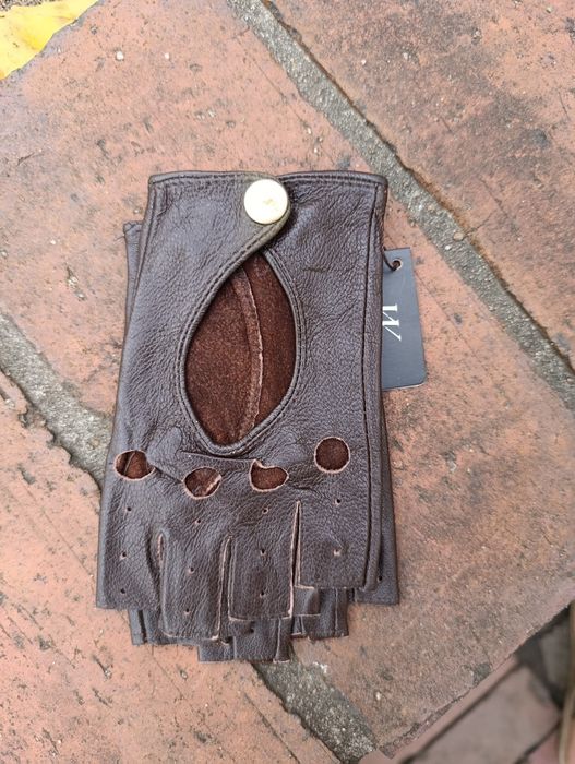 rękawiczki skórzane mitenki