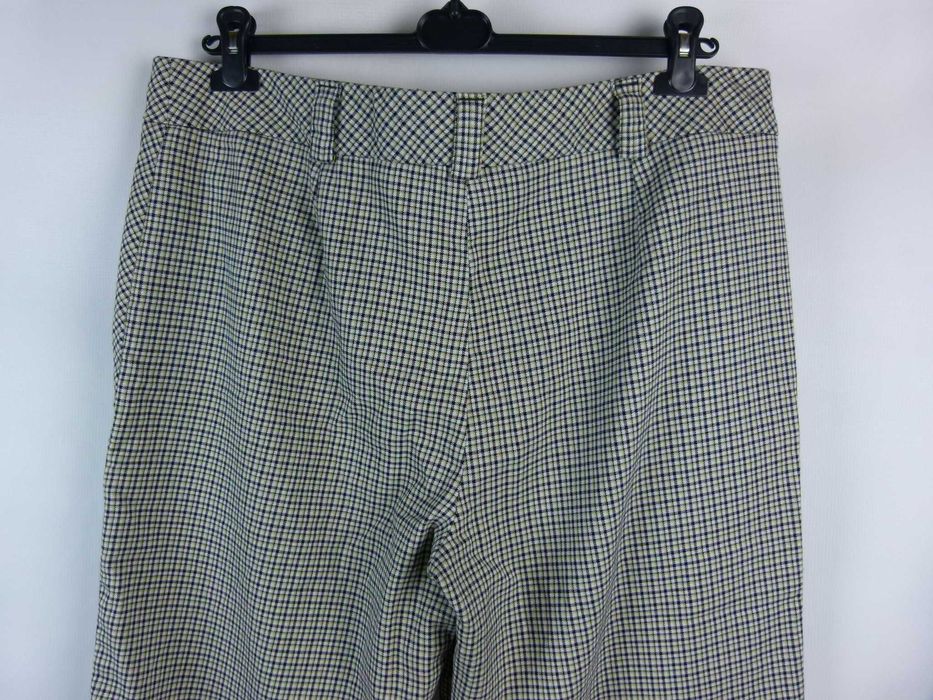 Next Tailoring proste spodnie 7/8 w krateczkę kuloty 18R / 46