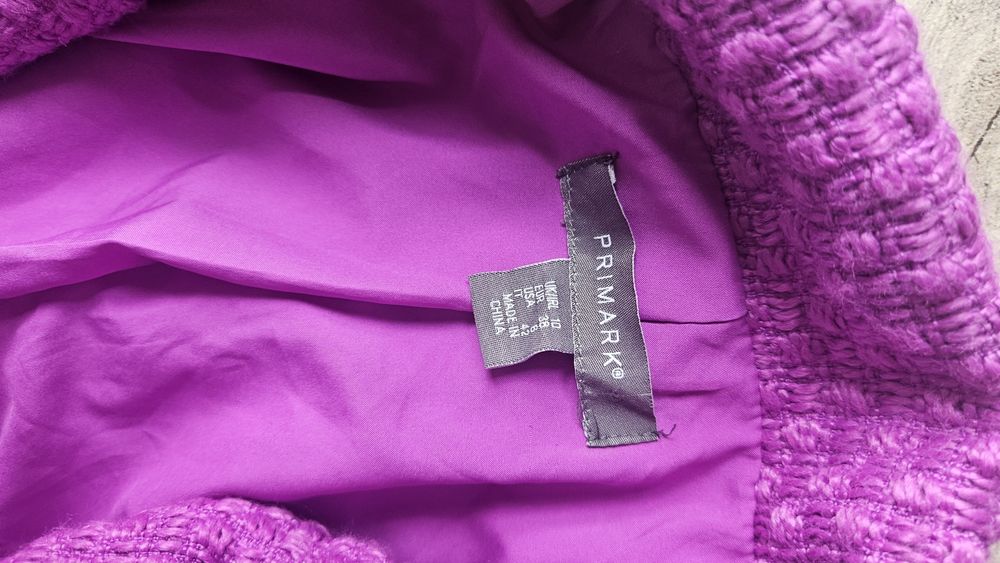 Żakiet 38 bluza kurtka Primark pudełkowa fuksja amarant
