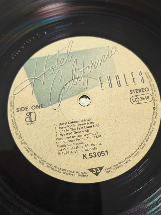 Eagles hotel Califórnia edição Alemanha vinil lp