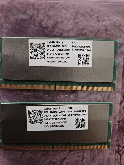 Оперативна пам'ять Samsung DDR5 8GB 5600 SODIMM (M425R1GB4PB0‑CWMOL)