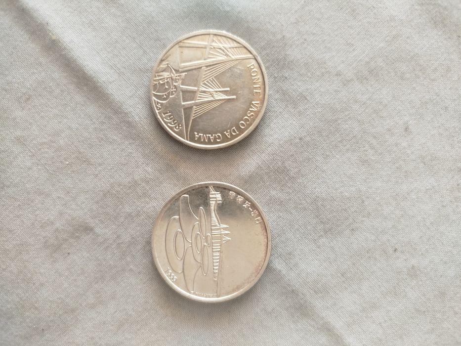 Moedas em prata 500 escudos