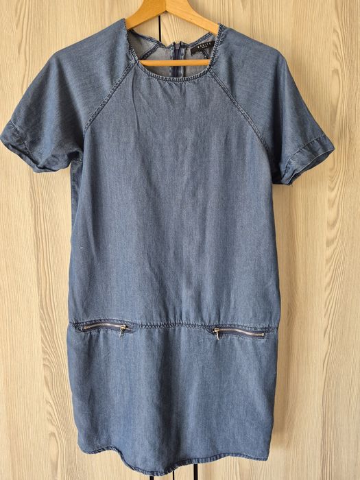 Mohito Basic, dżinsowa sukienka, wiosna, lato, krótka sukienka, 34/XS