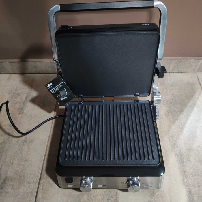 Grill kontaktowy Braun Multi Grill 2000 W, czarny, stal nierdzewna