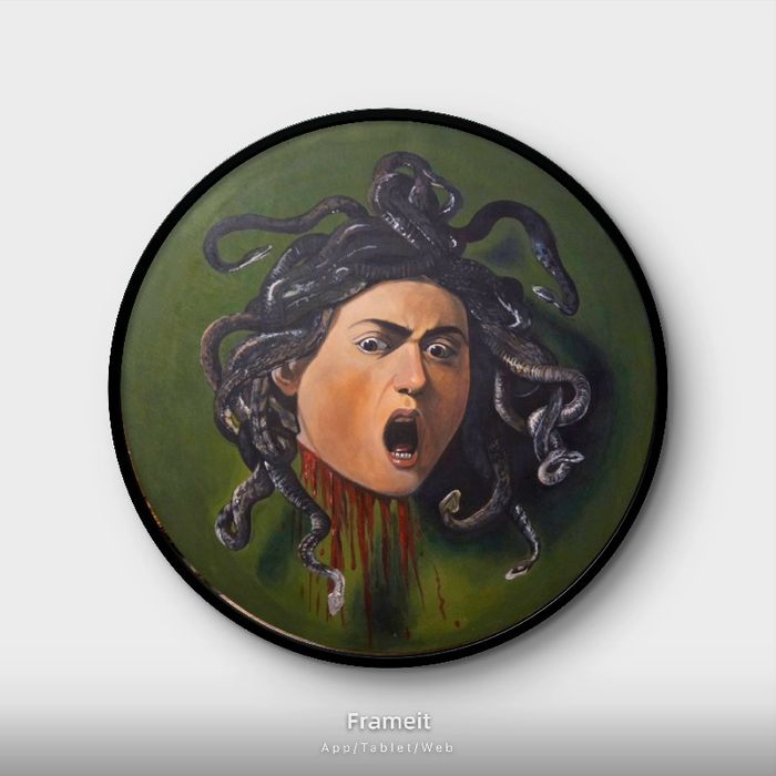 Kopia obrazu pt. "Głowa Meduzy " Caravaggio