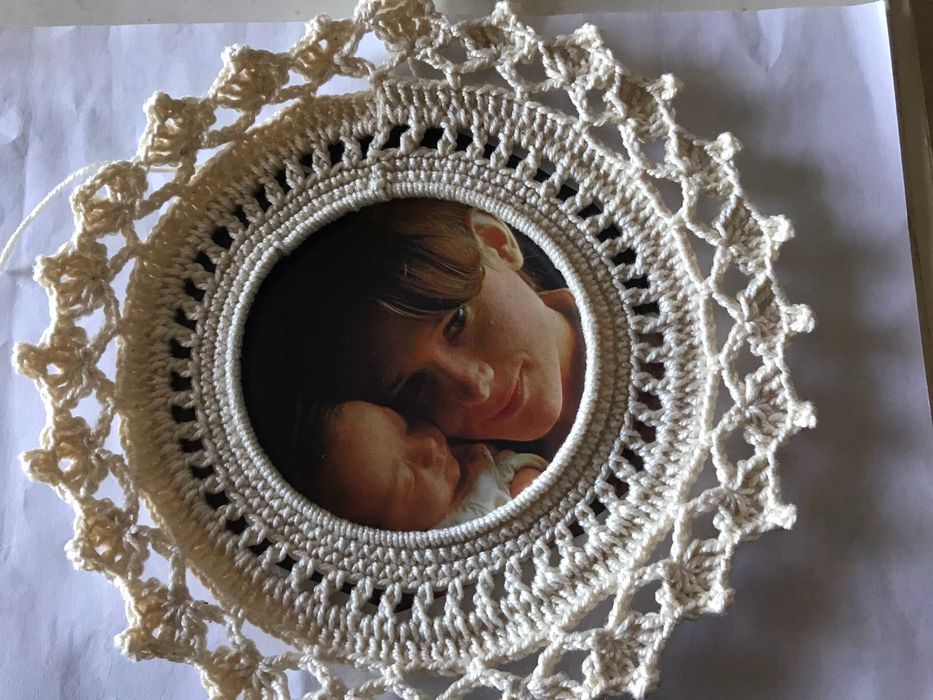 Molduras em crochet64552790656257122