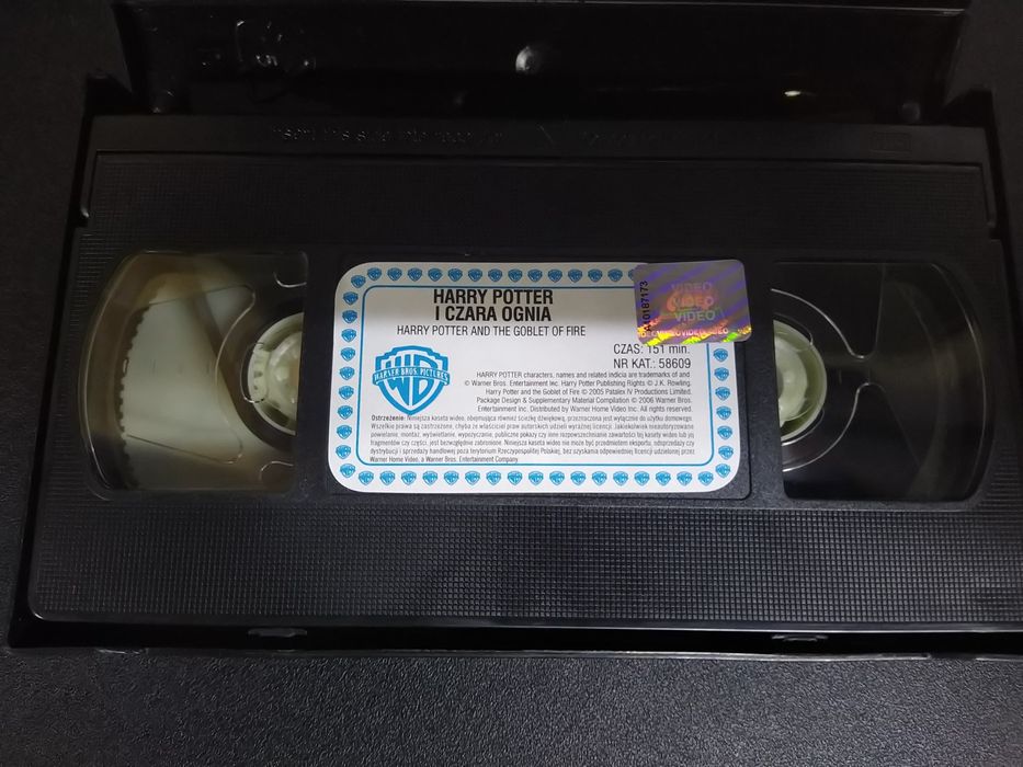 Kaseta VHS Harry Potter i czara ognia