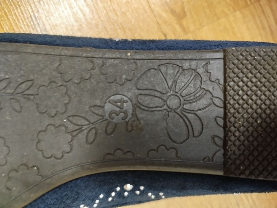 Buty granatowe baleriny dla dziewczynki
