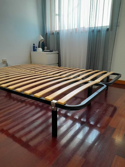 Bed Frame with Legs – Double Size, 1.40 x 2.00 m64752108625410120