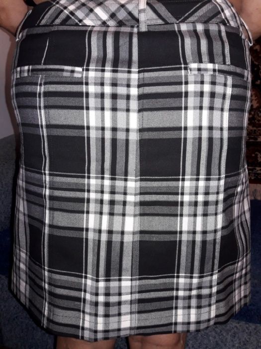 Юбка стрейч в клетку bpc, bonprix