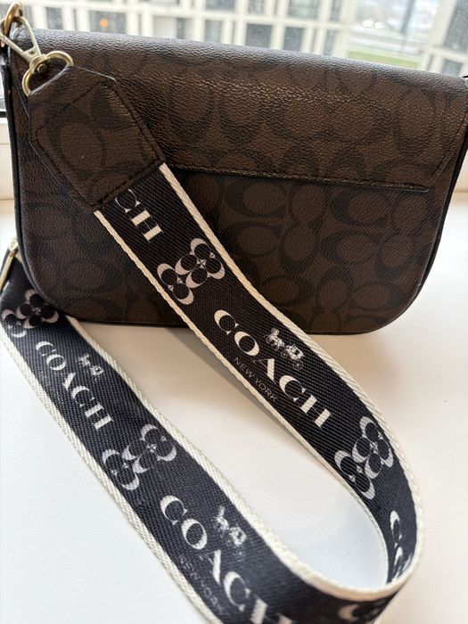 Сумка coach коричнева