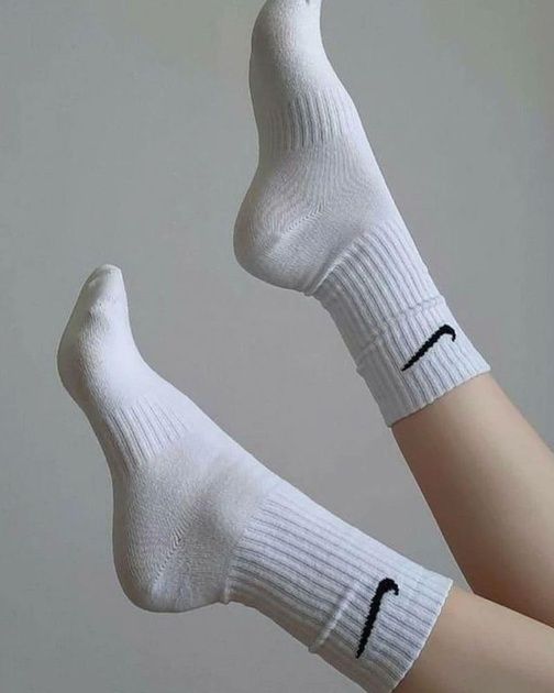 Skarpety Nike długie białe czarne kolorowe