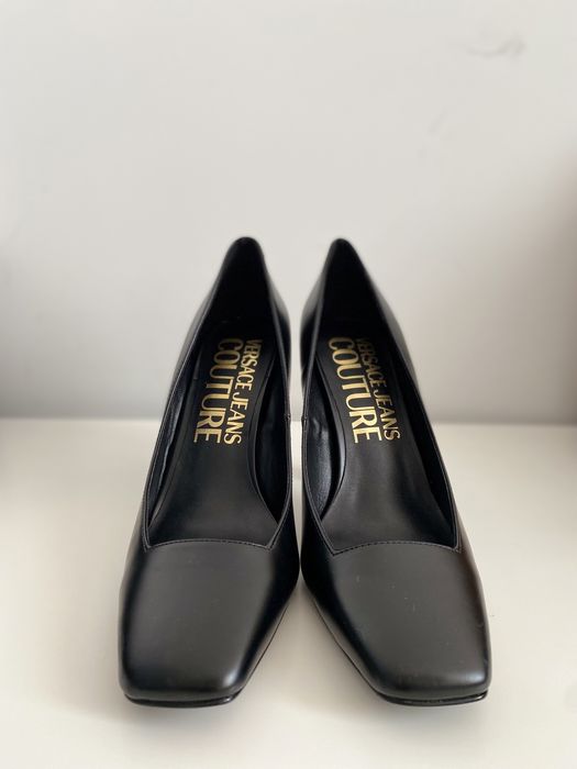 Buty na wysokim obcasie Versace Jeans Couture