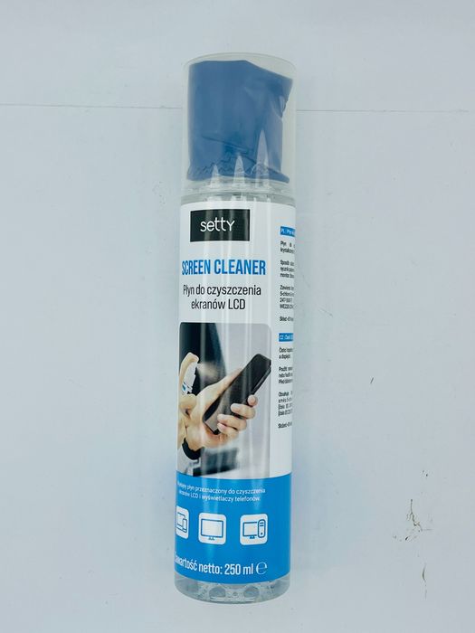 3x Płyn Do Czyszczenia Ekranów LCD + Mikrofibra 250 ml Zestaw Setty
