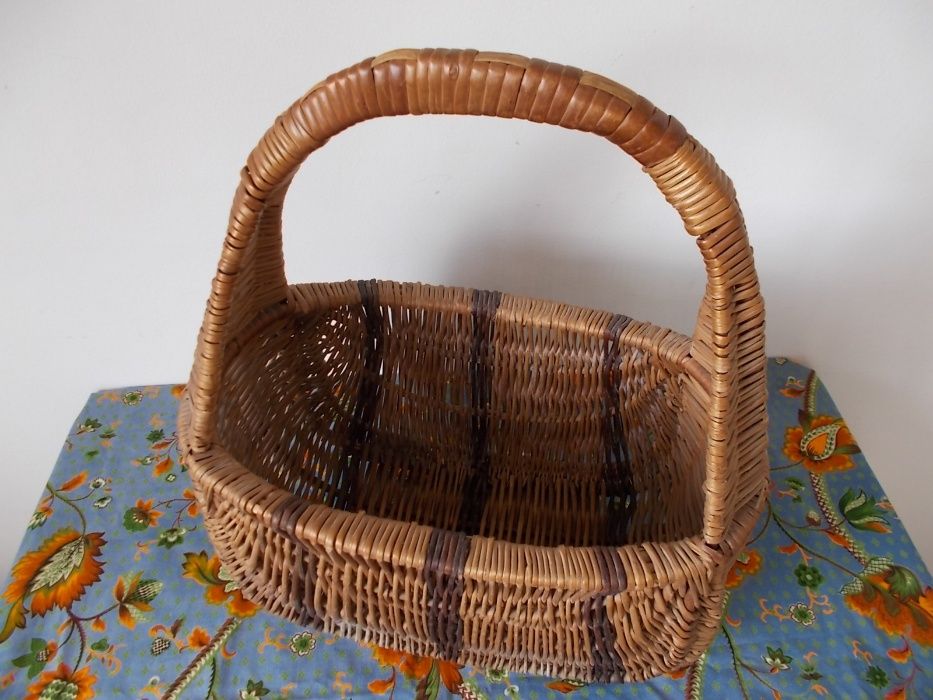 Cesto Grande Cesta Cabaz Vime Verga Artesanal Vintage - vários preços
