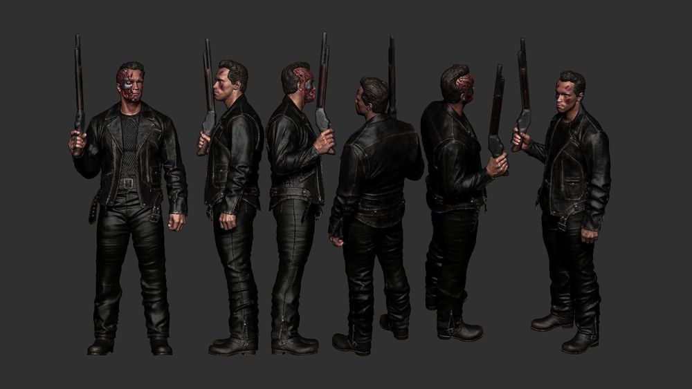 Figurka 3D  Terminator– Fan Art, druk 16K