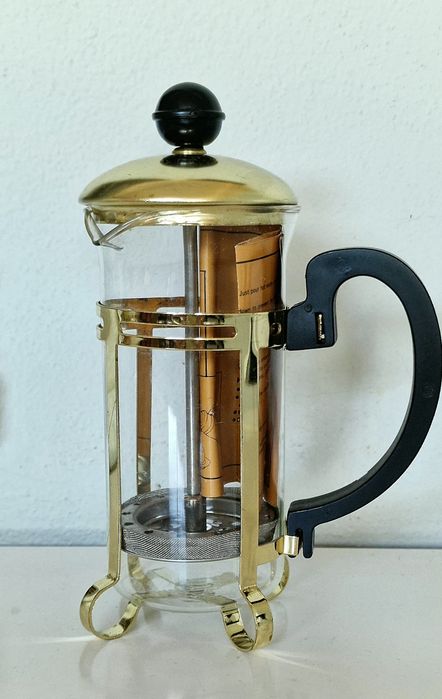 Cafeteira Prensa Francesa Dourada (350ml) Nova/Nunca usada