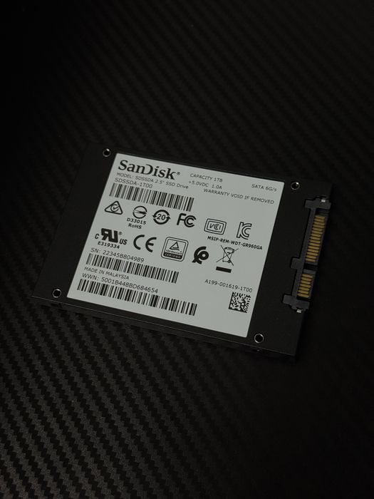 Dysk SSD 2.5" SanDisk SSD PLUS 1TB SATA III – Stan BARDZO DOBRY / Jak Nowy!