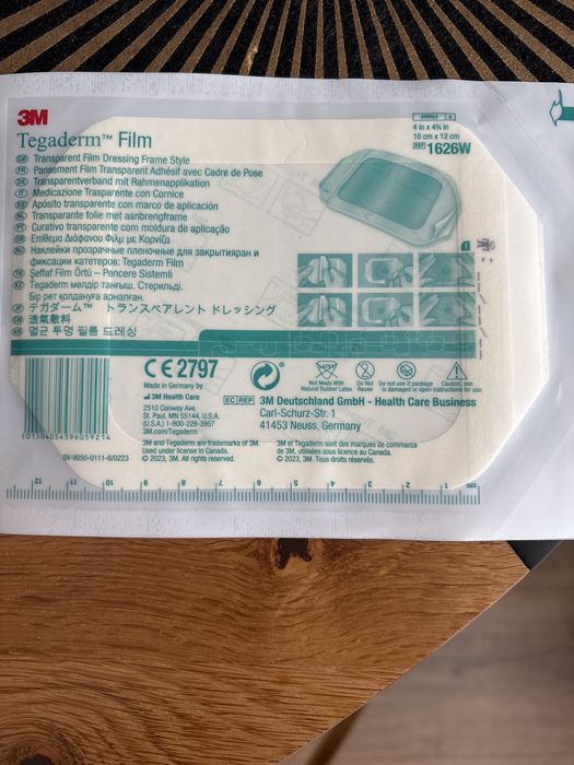 Opatrunek transparentny z ramką Tegaderm 10x12