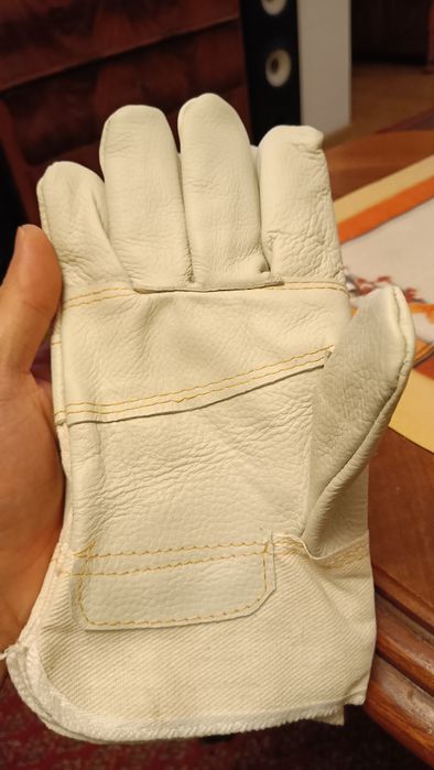 Rękawice robocze skórzane 100 sztuk