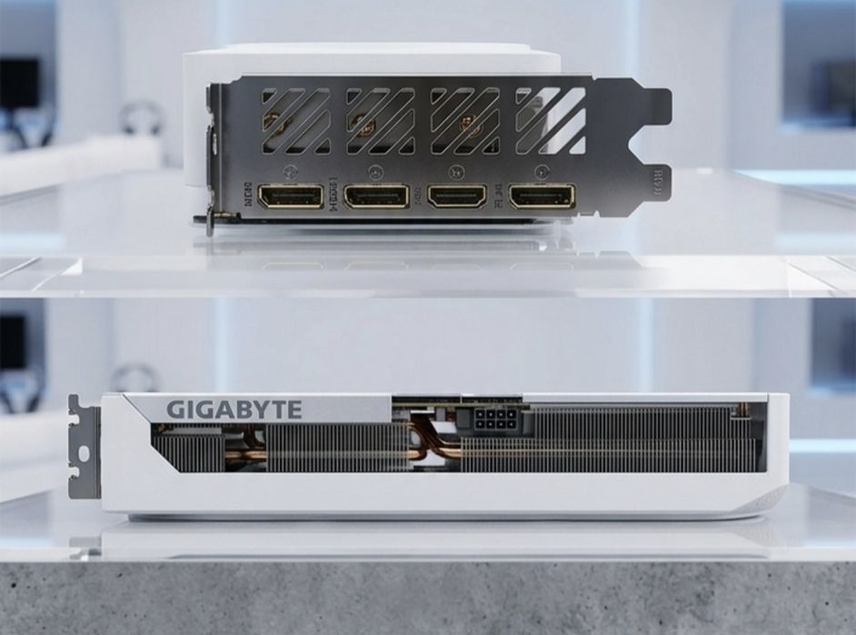 Placa de Vídeo Gigabyte RTX 4060 Ti AERO OC 8G - Branca (Impecável)