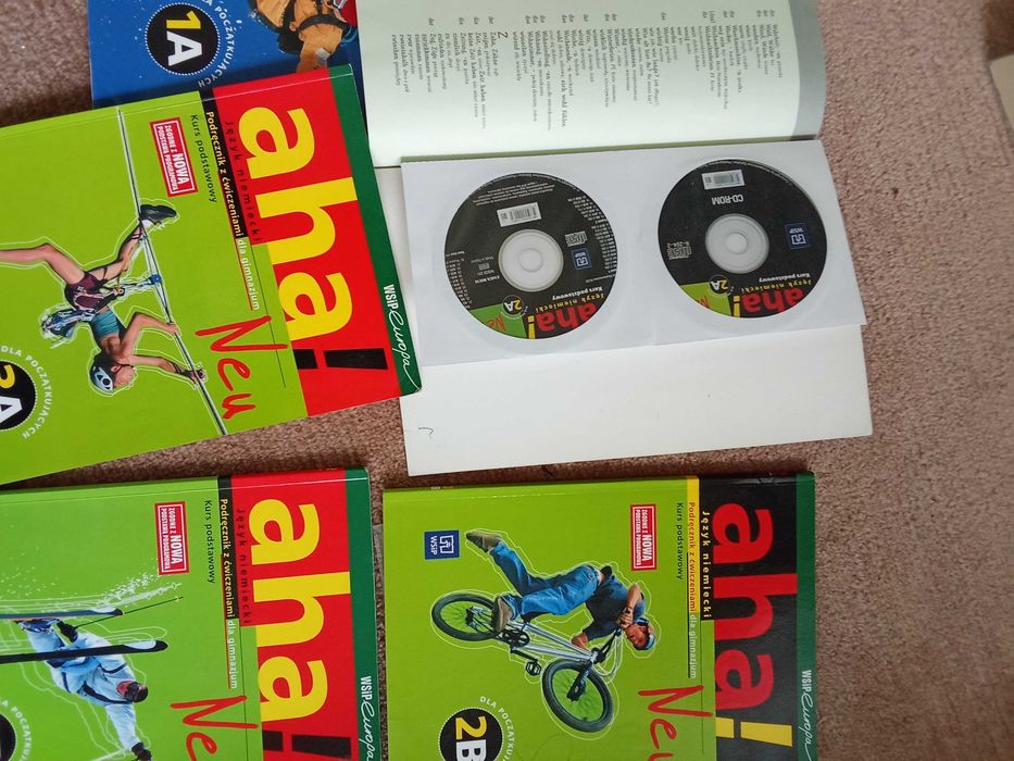 Podręcznik, język niemiecki, AHA, 5 szt, z cd